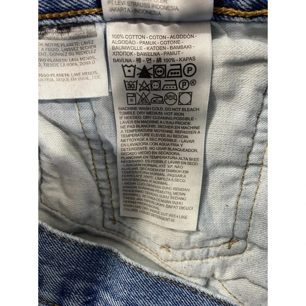 Levi's 501 XX Button Fly Jeans Men 36x29 Blue Straight Cowboy Classic‎ Denim